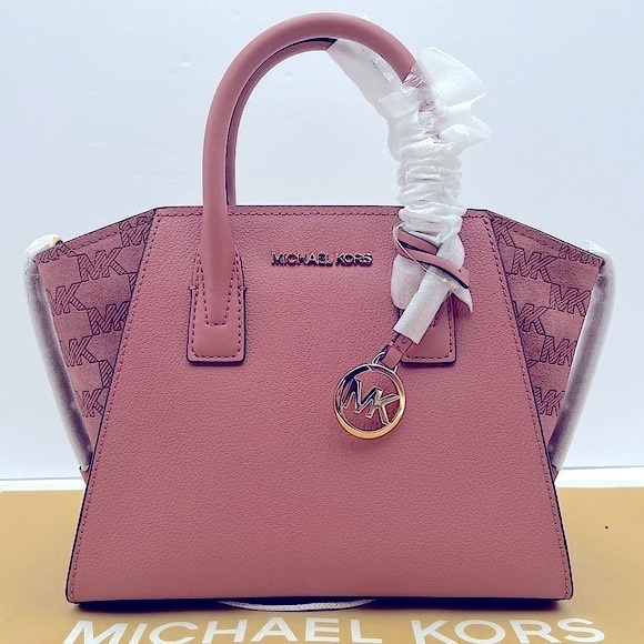 Michael Kors Small Avril Top Zip Satchel Crossbody Bag - Picture 1 of 8